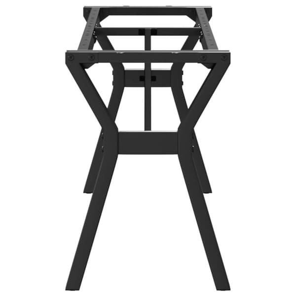 vidaXL Bordsben för soffbord Y-ram 140x30x43 cm gjutjärn