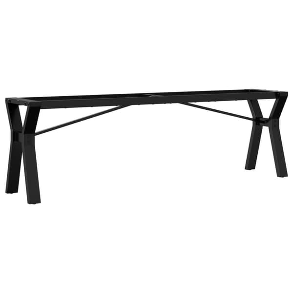 vidaXL Bordsben för soffbord Y-ram 140x30x43 cm gjutjärn