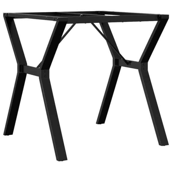 vidaXL Bordsben för matbord Y-ram 70x70x73 cm gjutjärn