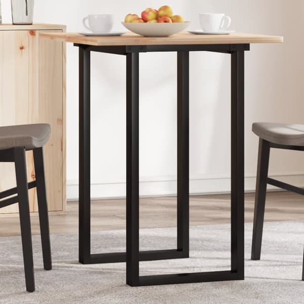 vidaXL Ruokapöydän jalat O-muoto 40x40x73 cm terästä