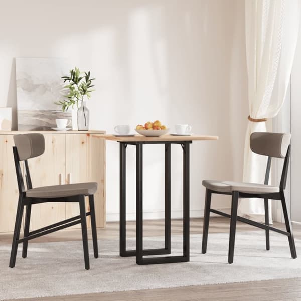 vidaXL Ruokapöydän jalat O-muoto 40x40x73 cm terästä