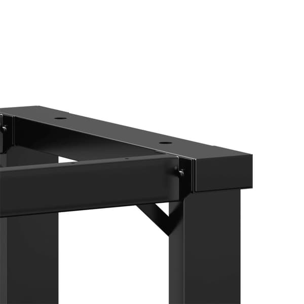 vidaXL Bordsben för matbord O-ram 40x40x73 cm gjutjärn