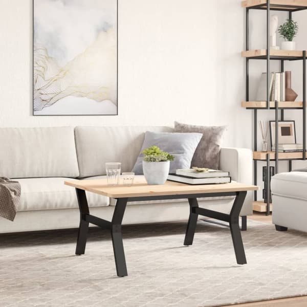 vidaXL bordben til sofabord 80x70x43 cm Y-stel støbejern