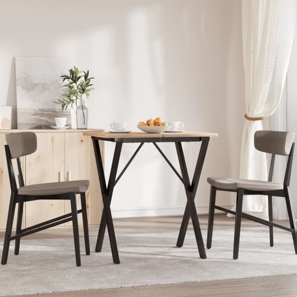 vidaXL Ruokapöydän jalat X-muoto 60x40x73 cm terästä