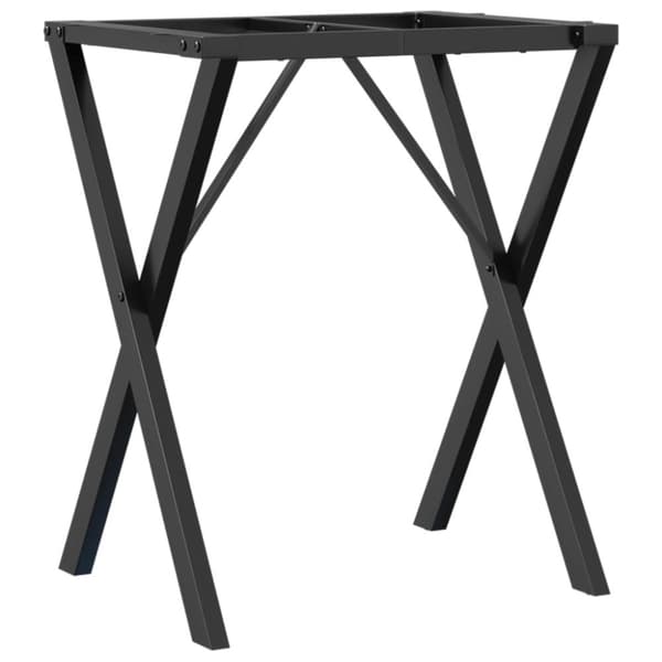 vidaXL Ruokapöydän jalat X-muoto 60x40x73 cm terästä