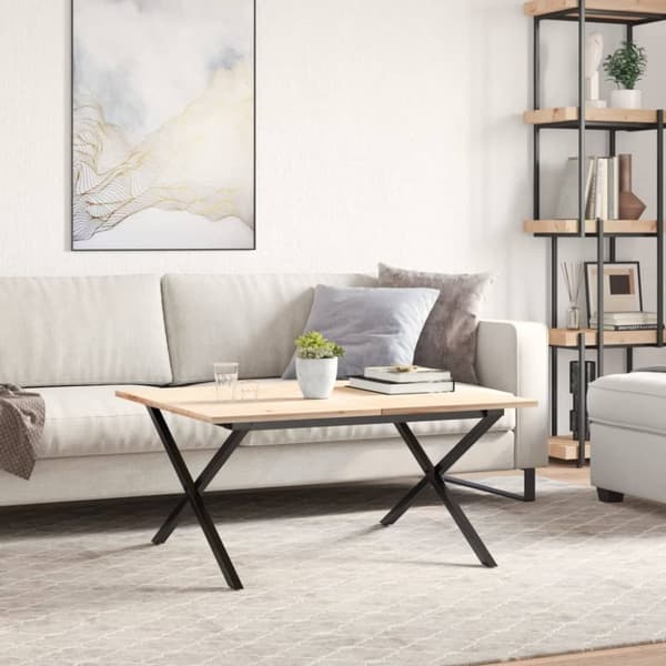 vidaXL Sohvapöydän jalat X-muoto 70x60x43 cm terästä