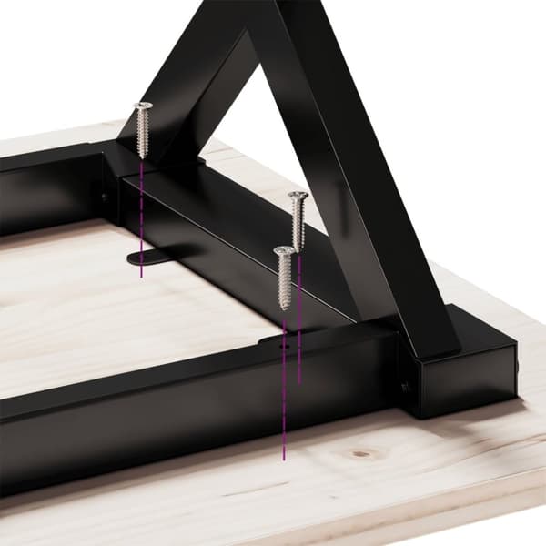 vidaXL Sohvapöydän jalat X-muoto 70x60x43 cm terästä