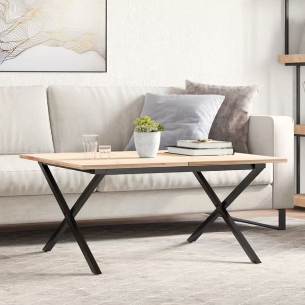 vidaXL Sohvapöydän jalat X-muoto 70x60x43 cm terästä