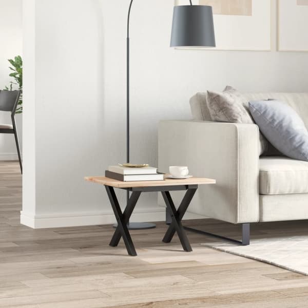 vidaXL Ben for salongbord X-ramme 40x40x33 cm stål