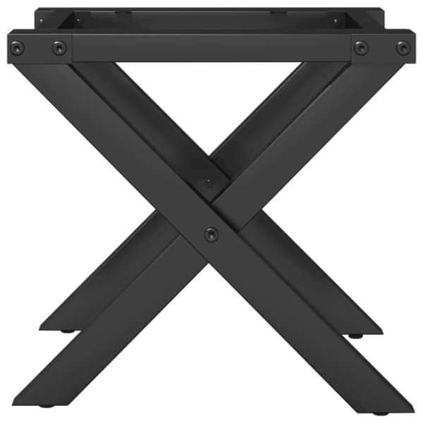 vidaXL Ben for salongbord X-ramme 40x40x33 cm stål
