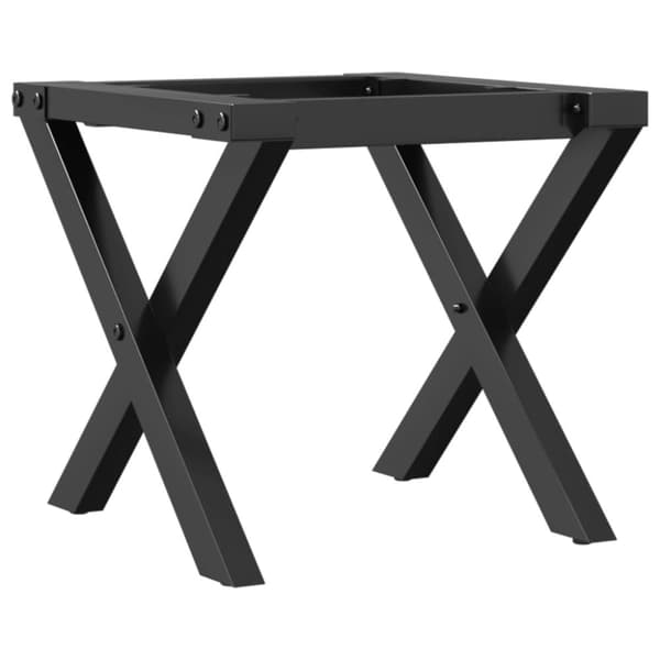 vidaXL Ben for salongbord X-ramme 40x40x33 cm stål