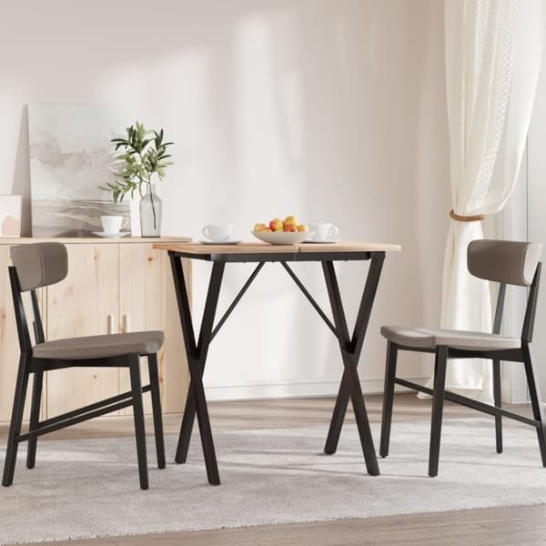 vidaXL Ben for spisebord X-ramme 60x50x73 cm stål