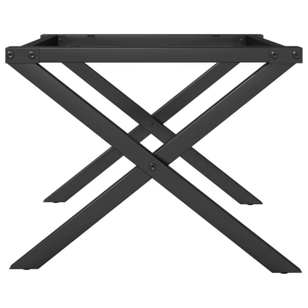 vidaXL Ben for salongbord X-ramme 50x40x38 cm stål
