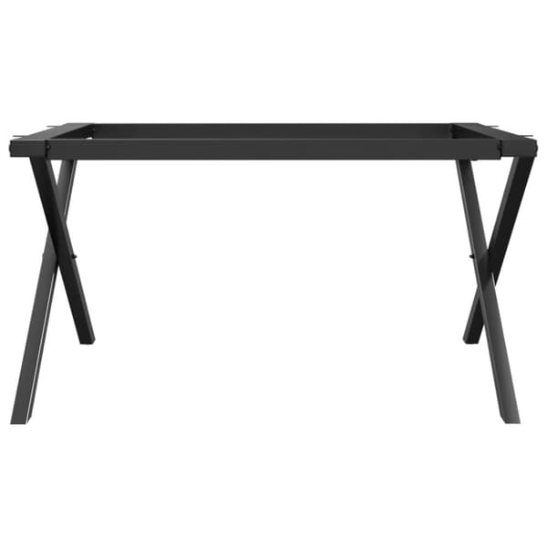 vidaXL Bordsben för soffbord X-ram 80x70x43 cm gjutjärn