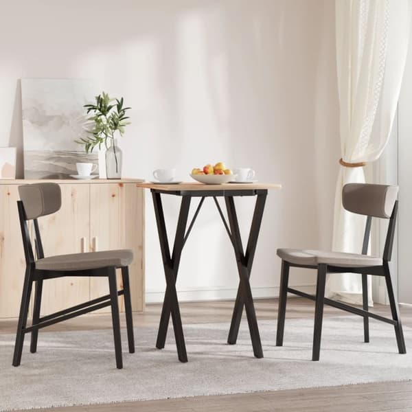 vidaXL Ben for spisebord X-ramme 40x40x73 cm stål