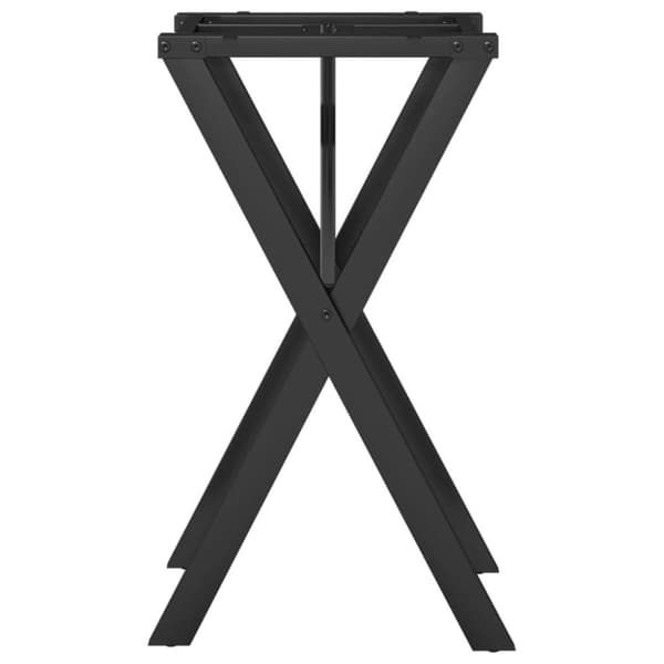vidaXL Ben for spisebord X-ramme 40x40x73 cm stål