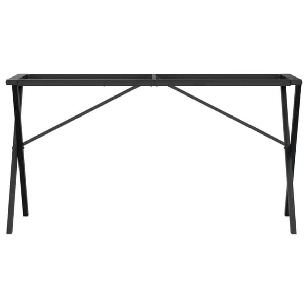 vidaXL Bordsben för matbord X-ram 140x60x73 cm gjutjärn