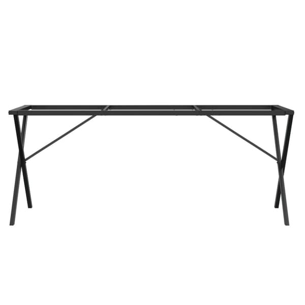 vidaXL Ruokapöydän jalat X-muoto 180x80x73 cm terästä