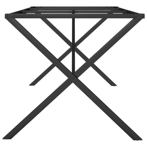 vidaXL Ruokapöydän jalat X-muoto 180x80x73 cm terästä