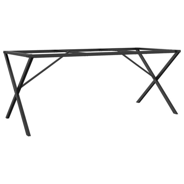 vidaXL Ruokapöydän jalat X-muoto 180x80x73 cm terästä