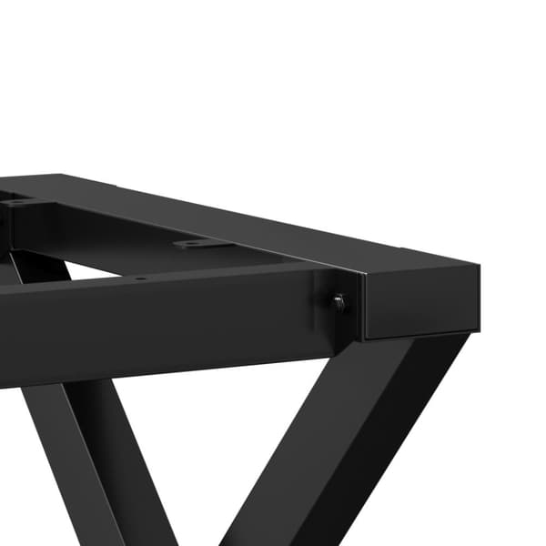 vidaXL Ruokapöydän jalat X-muoto 180x80x73 cm terästä