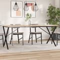 Miniatyrbilde 1 av 9: vidaXL Ben for spisebord X-ramme 180x80x73 cm stål