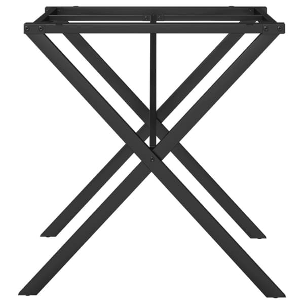 vidaXL bordben til spisebord 70x70x73 cm X-stel støbejern
