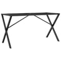Miniatyrbilde 6 av 9: vidaXL Ben for spisebord X-ramme 120x60x73 cm stål