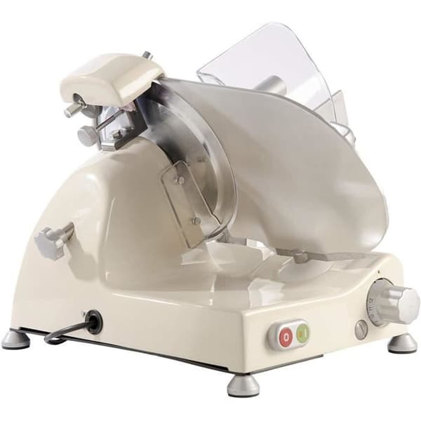 FAC - Curvy Line C220 slicer-fast penna med 22 cm blad + metallknappar - Cream