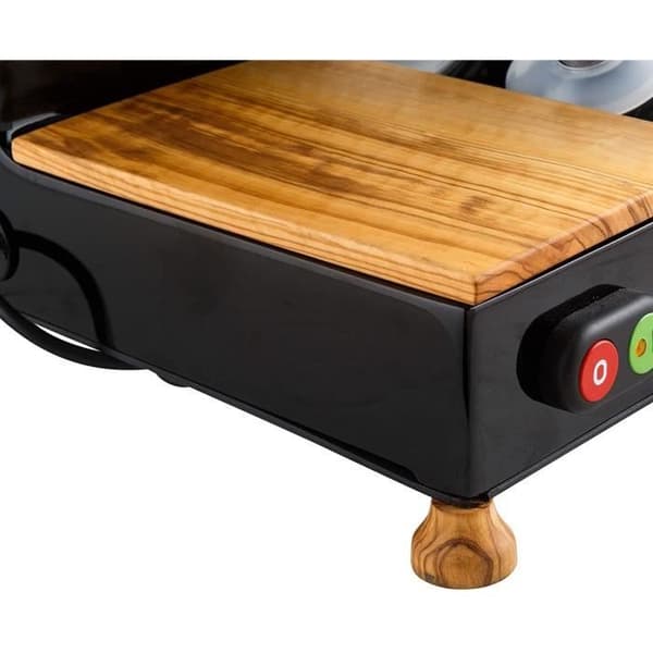 Curvy Line C220 slicer - 22 cm blad - Ulivo träkit - Röd - FAC Fabbrica Slicers Cavaria