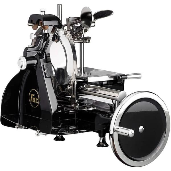 FAC - Volano Curvy Line 250 köttskärare - 25 cm blad - Aluminiumkomponenter - Svart
