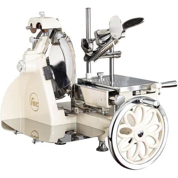 FAC - Volano Curvy Line 250 slicer - 25 cm blad - Aluminiumdelar - V.Flowery - Cream