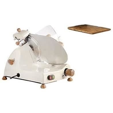 Curvy Line C220 slicer - FAC Fabbrica Slicers Cavaria - 22 cm lossat pennblad + Ulivo träkit - Cream