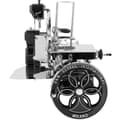 Miniatyrbild 2 av 4: Berkel - B114 Svänghjul - Svart med silverdekorationer - Flower Svänghjul + Röd Slicer Cover + Skinktång + Fot