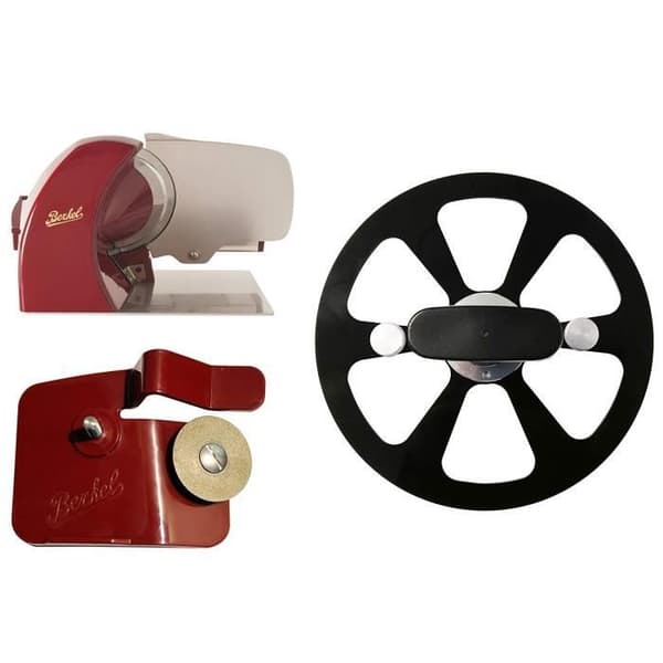 Berkel - Home Line 250 Röd + Bladextraktor + Tillbehörsvässare för Home Line