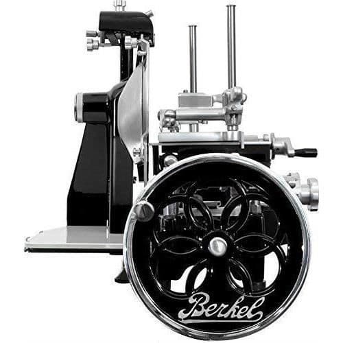 Berkel - Ratt B2 - Svart med silverdekorationer - Blommig ratt + rött skärlock + skinkklämma
