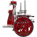 Miniatyrbild 2 av 4: Berkel - Ratt B2 - Röd Berkel med gulddekor - Blommig ratt + rött skärlock + skinktång