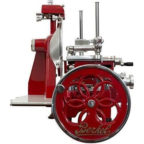 Berkel - Ratt B2 - Röd Berkel med gulddekor - Blommig ratt + rött skärlock + skinktång