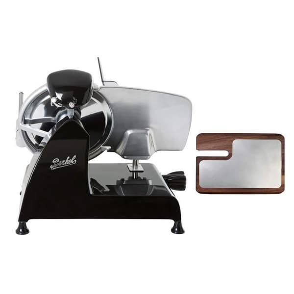 BERKEL - Red Line 250 Slicer + Ash och rostfritt stål skärbräda (svart)