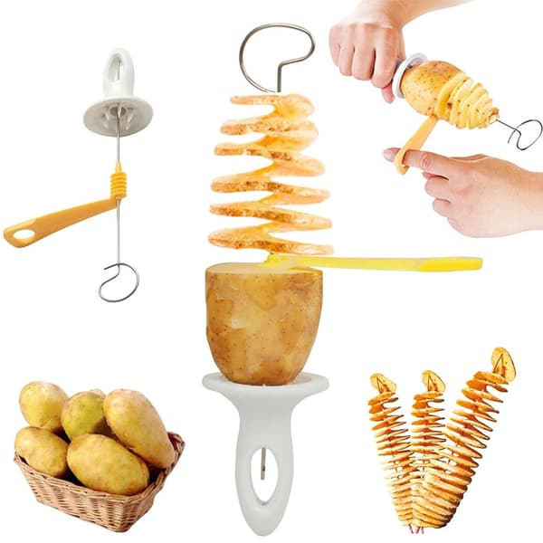Potetgullspiral for Twisted Fries