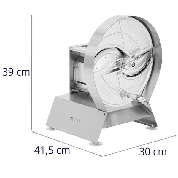 Royal Catering - Grönsaksskärare och skärmaskin - Manuell - 215 mm - Upp till 15 mm