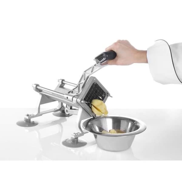 Pommes frites - Hendi - 630402 - Rostfritt stål - 4 knivar - Sugfötter