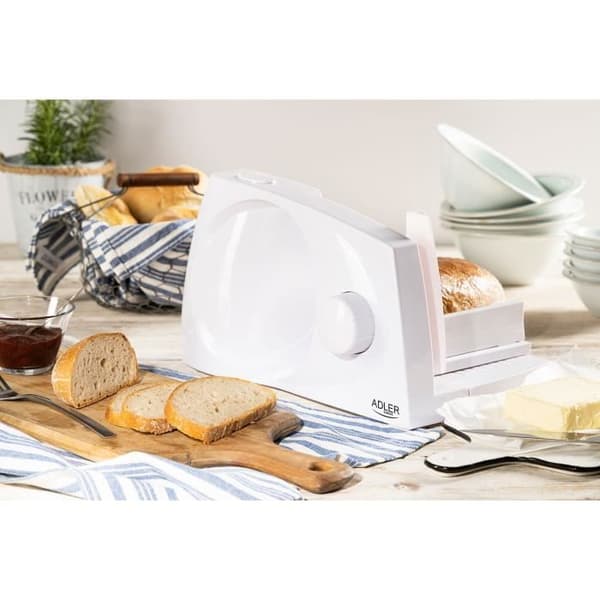 Slicer - Adler - AD4703 - Rostfritt stål - 400W - Justerbar tjocklek 0-15mm
