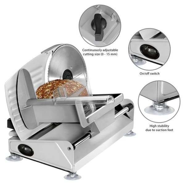 Slicer - CLATRONIC - MA 3585 Silver - blad Ø 19cm - skivtjocklek 0-15mm - 150W