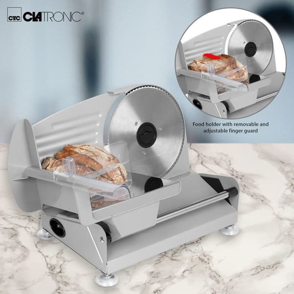 Slicer - CLATRONIC - MA 3585 Silver - blad Ø 19cm - skivtjocklek 0-15mm - 150W