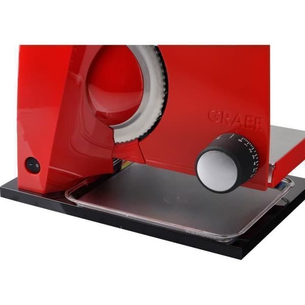Graef S 11003 elektrisk skärmaskin - Röd - Blad 17 cm - Skivtjocklek 0-20 mm - 175 W