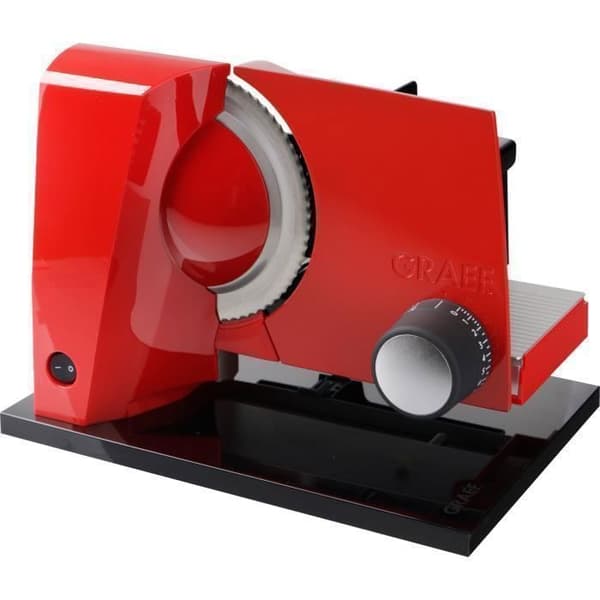 Graef S 11003 elektrisk skärmaskin - Röd - Blad 17 cm - Skivtjocklek 0-20 mm - 175 W
