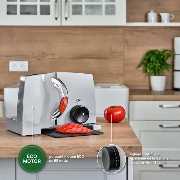 Ritter - 518.014 - nova 1 Duo Plus, universell elektrisk köksmaskin i metall med ECO-motor, tillverkad i Tyskland
