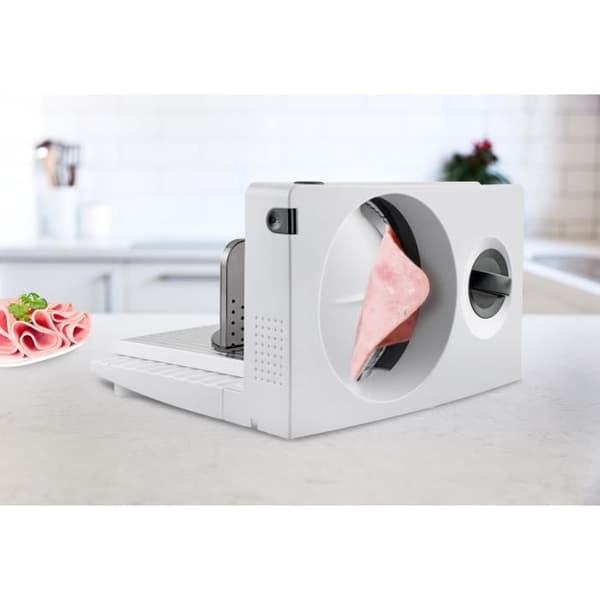 TAURUS CutMaster - 150W Slicer - Metallkropp - Blad av rostfritt stål - Tiltande klippdäck - Svart och metall