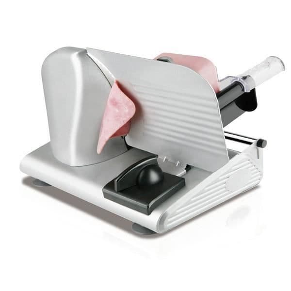 TAURUS CutMaster - 150W Slicer - Metallkropp - Blad av rostfritt stål - Tiltande klippdäck - Svart och metall